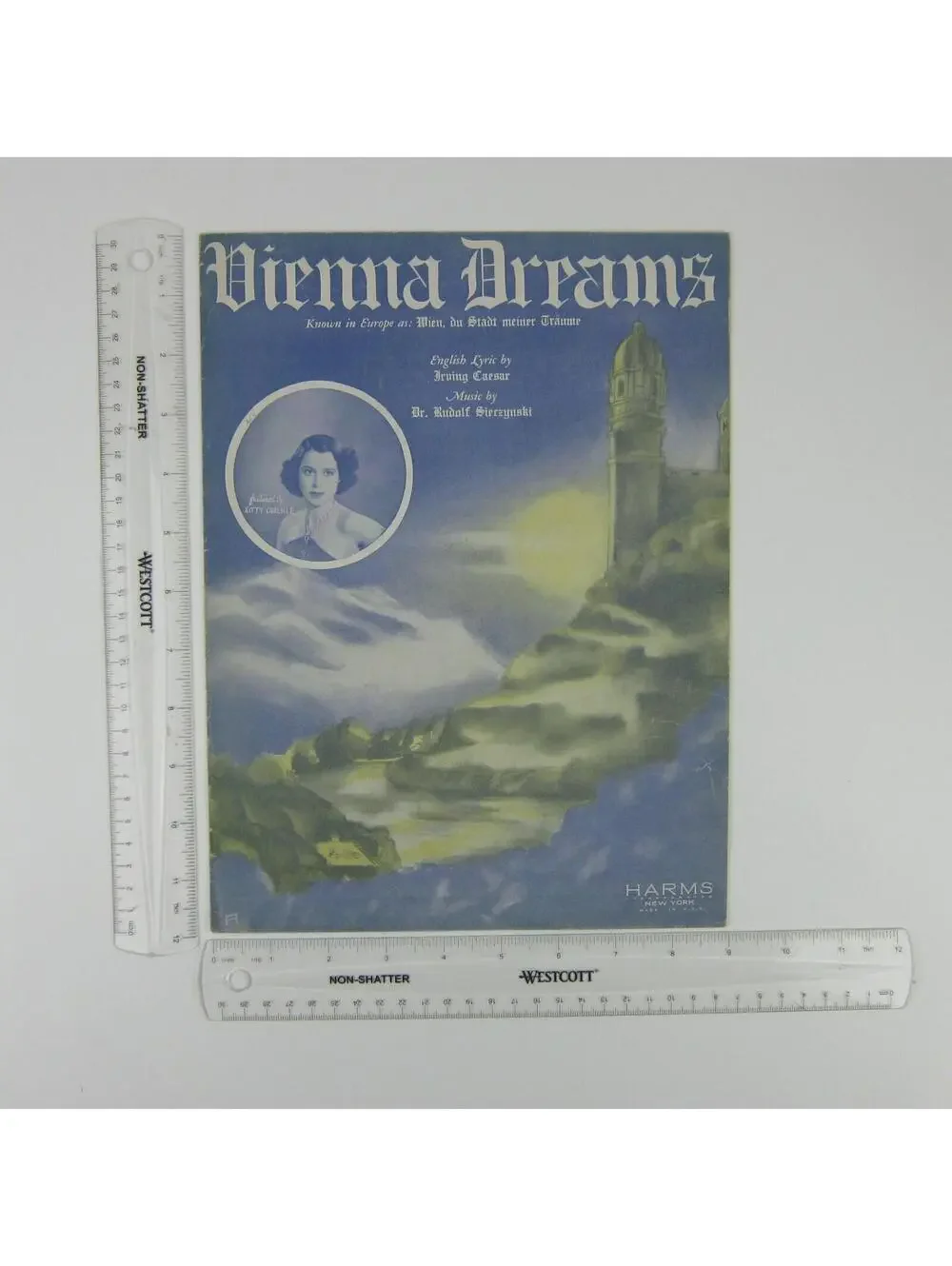 Sheet Music Vienna Dreams Kitty Carlisle Irving Caesar Sieczynski Vintage 1937
